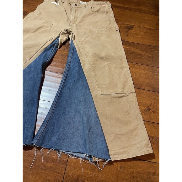 Kickwear Baggy y2k Handmade“JNCO STYLE mammoth Style” 20 Inch Leg 36x30 - Picture 6 of 13